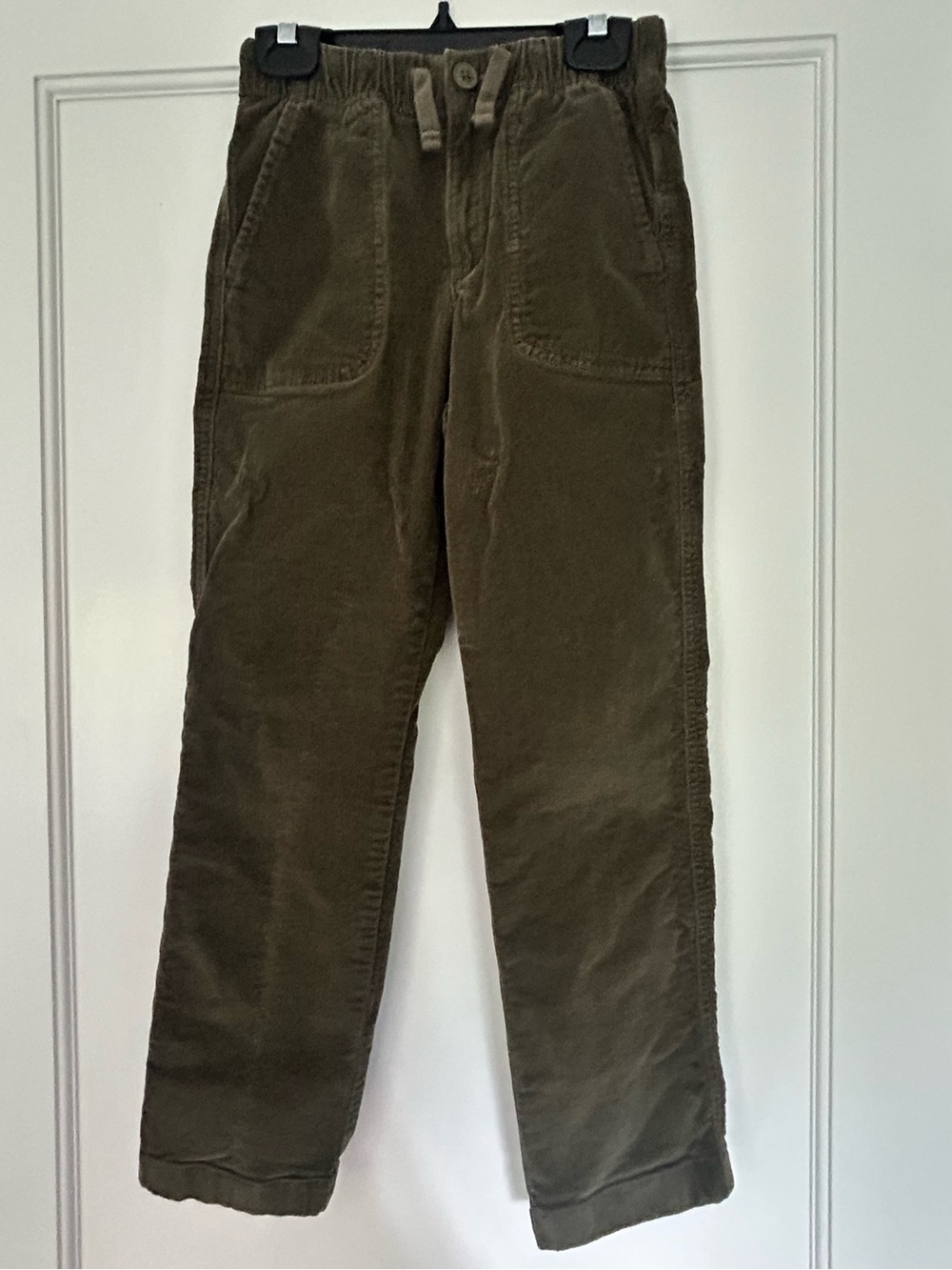 J Crew Crewcuts Boys Pull On Corduroy Pants , Olive Green, Size 8